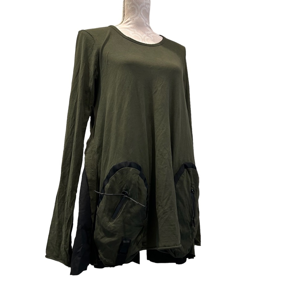 RUNDHOLZ DIP Green & Black Tunic Tied Back Military Utility Size Medium - Picture 5 of 16